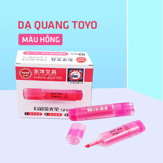 Combo 5 Cây Bút Dạ Quang Toyo SP25 Màu Mực Tươi Sáng, Phản Quang Tốt
