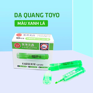 Combo 5 Cây Bút Dạ Quang Toyo SP25 Màu Mực Tươi Sáng, Phản Quang Tốt