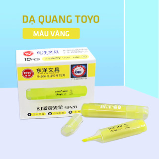 Combo 5 Cây Bút Dạ Quang Toyo SP25 Màu Mực Tươi Sáng, Phản Quang Tốt