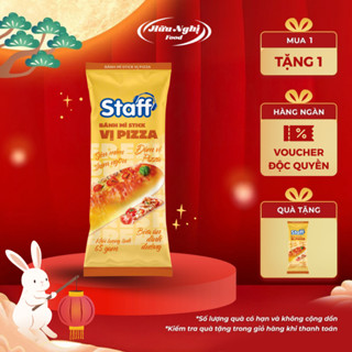   MUA 1 TẶNG 1  Combo 3 Bánh Mì Stick Vị Pizza Staff 65g – Bánh Hữu Nghị dinh dưỡng tiện lợi cho bữa sáng ăn vặt 