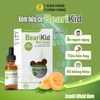 Kẽm Bearikid Zinc Drops, Kẽm Zeambi Hữu Cơ, Kẽm Cho Bé Dạng Nhỏ Giọt 30ml