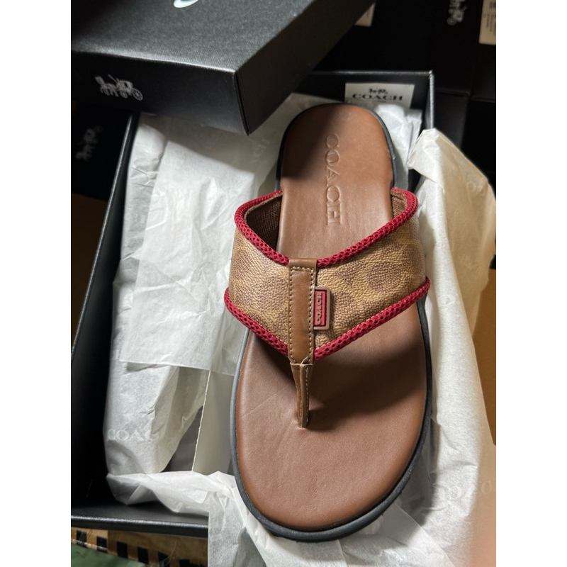 dép coach nam chính hãng, sig flip flop