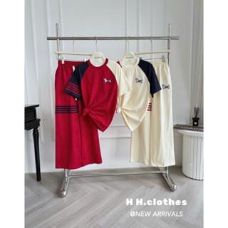 set đồ nữ quần dài,set đồ nữ sang chảnh,bộ thom áo thêu cún quần suông 2 màu xịn sò hot trend UD159