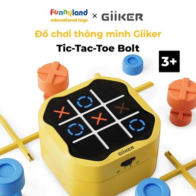 Đồ chơi công nghệ cờ caro Giiker Tic-Tac-Toe Bolt - Thách đầu cùng AI cho bé từ 3 tuổi