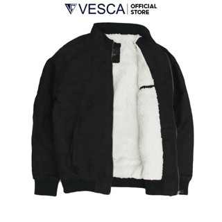  Áo Khoác Da Lộn Nam Lót Lông VESCA W1 