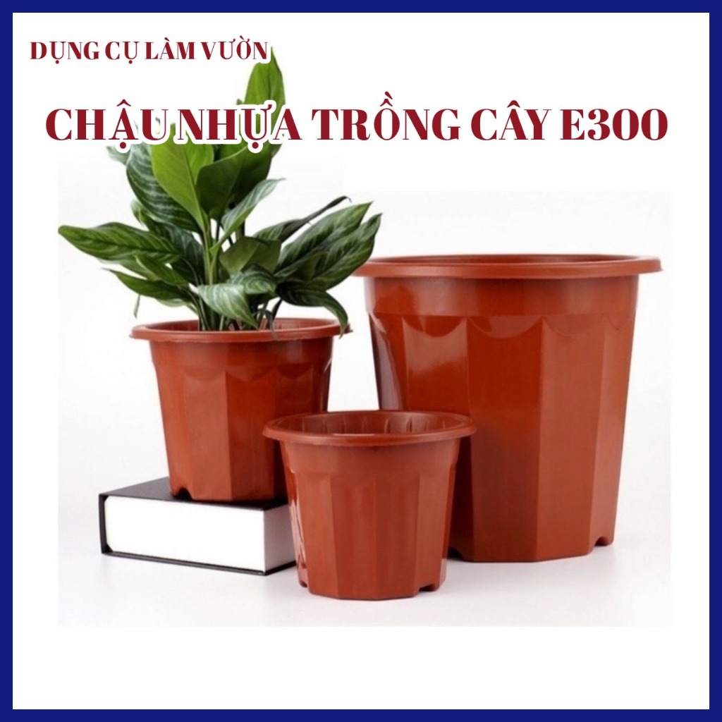 10 chậu nhựa E300