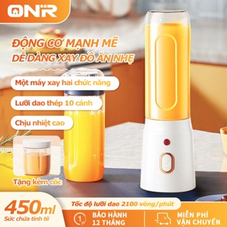 Máy Xay Sinh Tố Mini Cầm Tay Đa Năng 10 Lưỡi, Pin Sạc 1500Mah, Xay Đá Viên, Tặng Cốc Ăn Dặm 50Ml