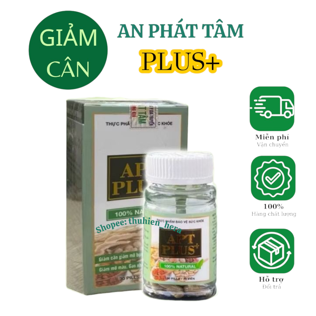 30 viên uống Thảo Mộc Giảm Cân APT Plus - Hỗ trợ kiểm soát cân nặng hiệu quả