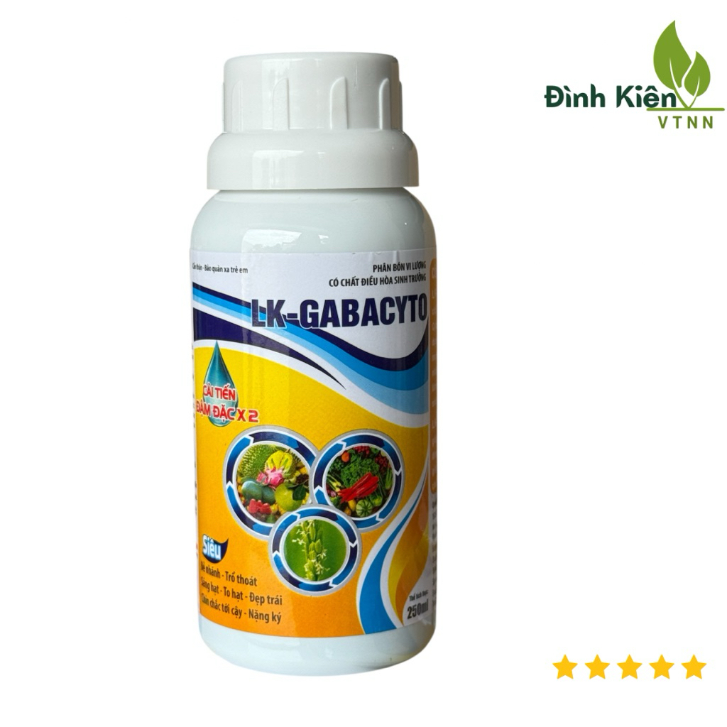 Phân bón điều hoà sinh trưởng LK GABACYTO - CYTO SỮA. Giảm rụng hoa, rụng trái, trổ thoát, xanh lá (