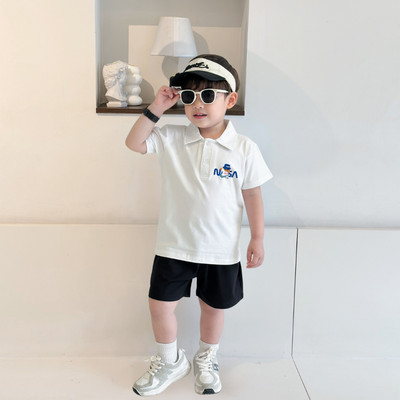 Áo polo bé trai in hình gấu NASA nhiều màu chất cotton 4 chiều  - Áo thun có cổ cho bé Loza Kids PL3235