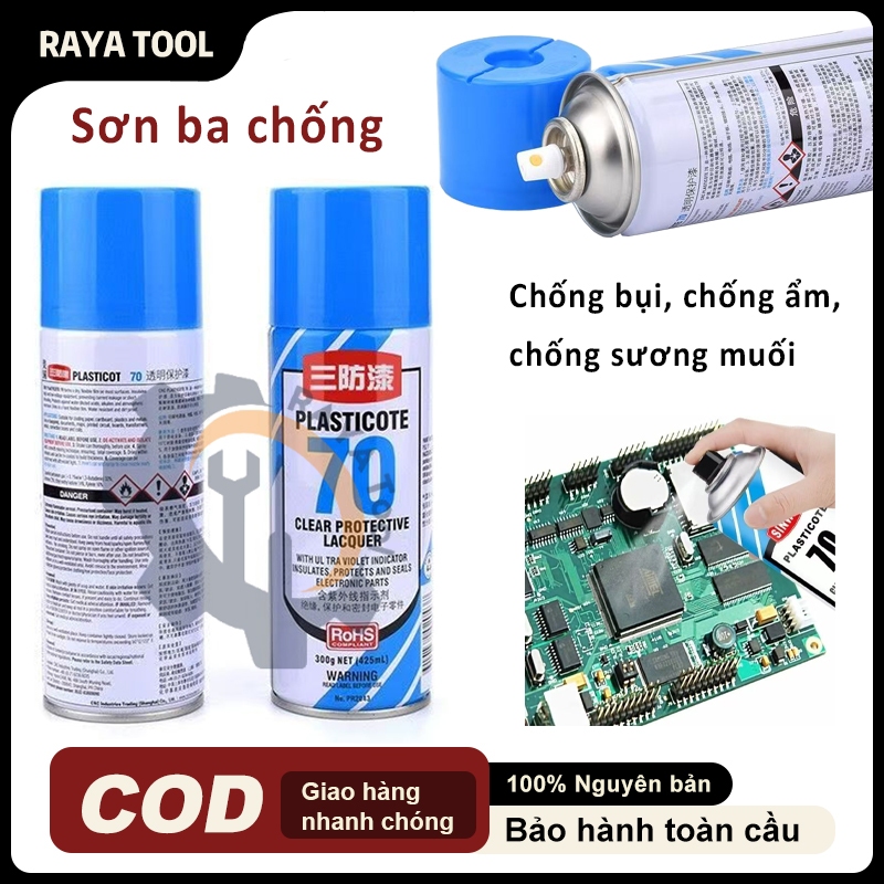 Sơn Phủ Bảo Vệ Bo Mạch CRC70 Cách Điện Chống Oxi Hóa
