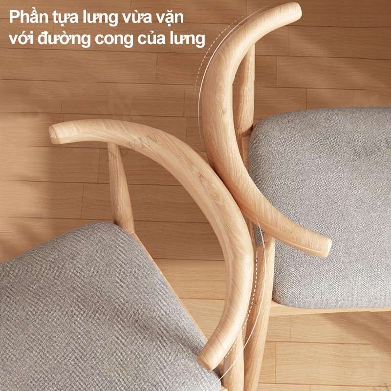 ALVIN ghế gỗ Ăn Bắc Âu Ghế Làm Việc Ghế làm việc đệm Cao Cấp Phong Cách Hiện Đại Thông Minh Phù Hợp | BigBuy360 - bigbuy360.vn