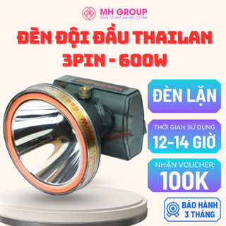 [ N-Light ] Đèn pin đội đầu Thái Lan 3 Pin 600W – Siêu sáng,chuyên đi rừng, chống nước, đi lặn