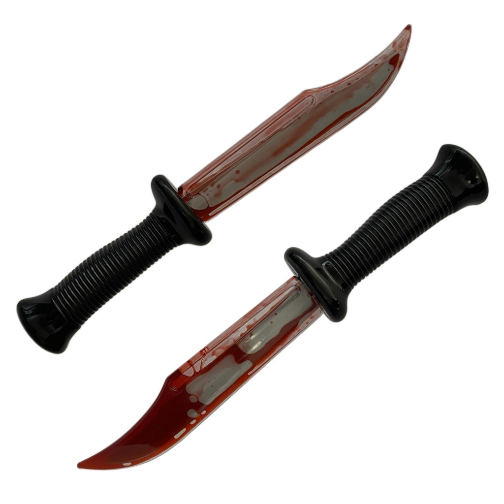 Đạo cụ hóa trang ảo thuật , biểu diễn dao Halloween Scream[ chất liệu nhựa - tuyệt đối an toàn ]