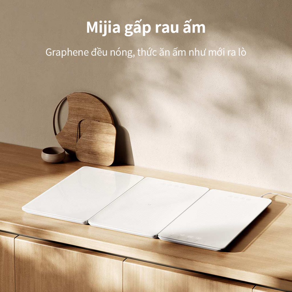 Bảng Giữ Nhiệt Đồ Ăn 3 Zone - Hâm nóng thông minh, giữ ấm mâm cơm gia đình, điều chỉnh nhiệt độ riên