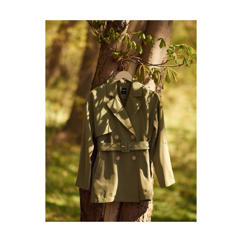 Áo khoác kaki trench coat Sinsay