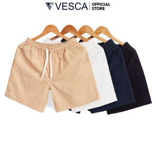  Quần Short Nam Kaki Ngắn Thời Trang Cao Cấp Đen Trắng Đẹp VESCA H18 