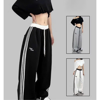  Quần ống suông cạp cao màu đen mềm dáng dài - Quần the thao nữ lưng cao ống suông công sở 