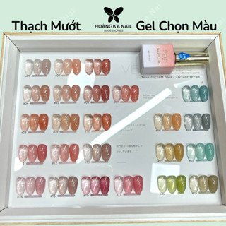  Sơn gel thạch lựa lẻ - siêu mướt - 24 màu tuỳ chọn tone nâu hồng xanh cam - phụ kiện nail Hoàng ka 