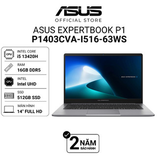  Laptop ASUS ExpertBook P1 P1403CVA-i516-63WS i5-13420H | 16GB | 512GB | Intel UHD | 14" FHD | Win 11 