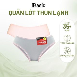 Pack 2 Quần lót nữ sinh iBasic thun lạnh lưng vừa V199-3