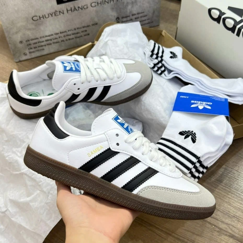 Giày Thể Thao Adidas Samba OG - Giày Sneaker Adidas Samba 4 Màu Đen,Trắng,Đỏ,Xanh Lá Cao Cấp Full Bo