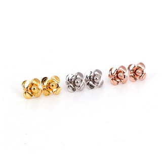 Bông Tai Nữ Hoa Trà Bilyshop Titan Ko Đen An Toàn Cho Sức Khỏe TT 2808