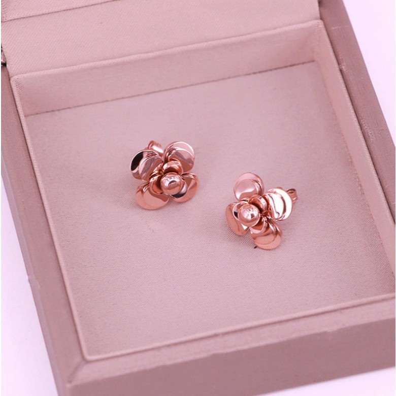 Bông Tai Nữ Hoa Trà Bilyshop Titan Ko Đen An Toàn Cho Sức Khỏe TT 2808