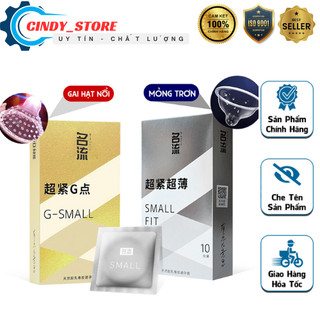 Bao Cao Su G-SMALL Hộp 10 Chiếc Size 45mm – Size Nhỏ Ôm Khít, Siêu Mỏng & Gai Hạt Nổi Dọc Thân Mang Đến Sự Tự Tin.