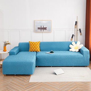 Ga bọc ghế sofa chữ L co giãn 4 chiều – Vỏ bọc sofa góc ôm sát chống bẩn, dễ giặt