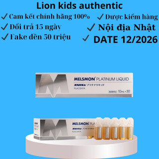   12 2026 Nhau Thai Ngựa Melsmon Platinum MẪU MỚI  Nước Uống Nhau Thai Ngựa Nhật Bản Hộp 30 Lọ 