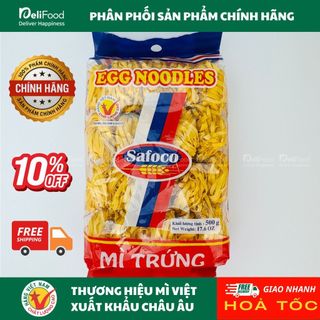 Mì Trứng Sợi Phở Safoco 500g – Sợi mì dai vàng từ trứng - Thơm ngon tiện dụng
