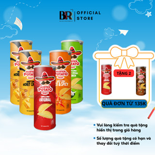 [MUA 4 TẶNG 2] Bánh Snack Khoai Tây Chiên Lát Mister Potato Ăn Vặt Lon 85g