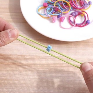 Túi 50 Chun Buộc Tóc Xinh Xắn Cho Bé (TẶNG Xô Đựng Xinh Xắn)
