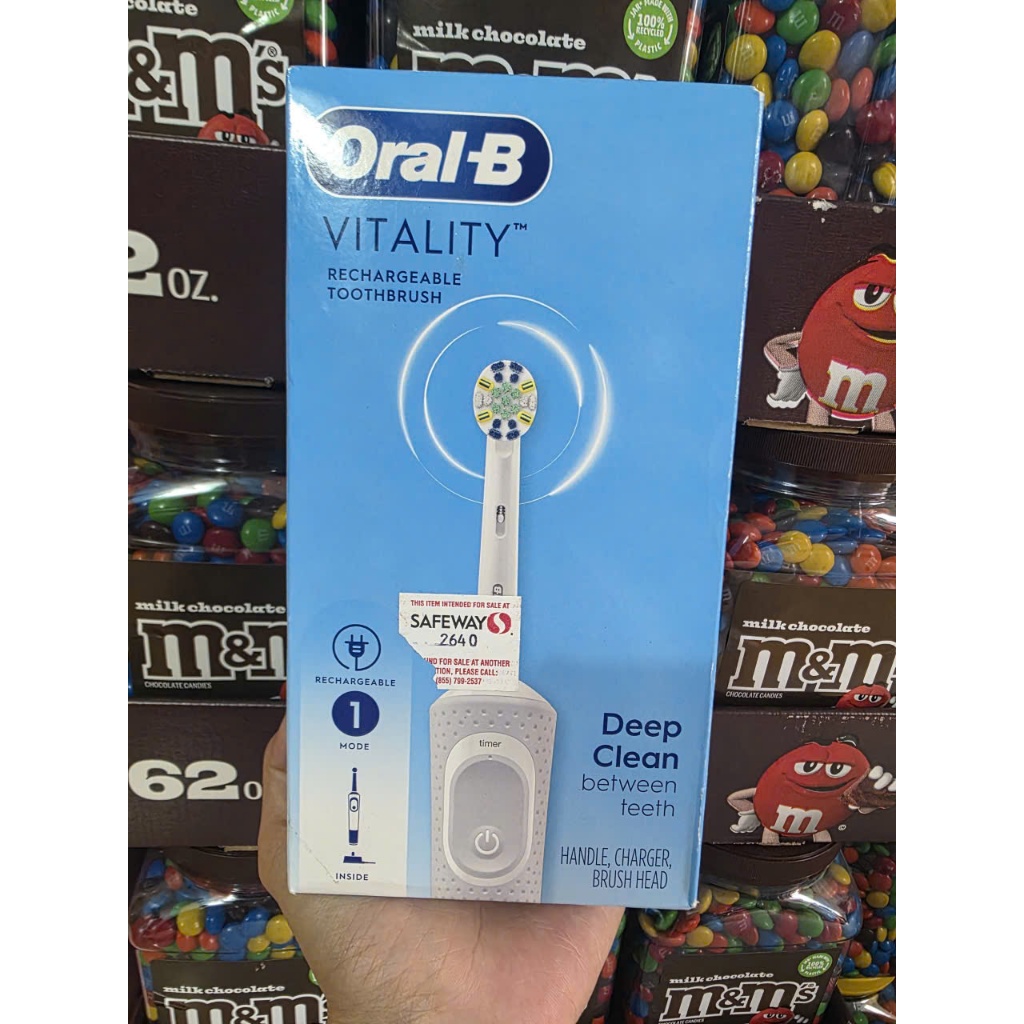 Oral -B  Bàn chài điện Oral-B Vitality Màu trắng chính hãng MỸ