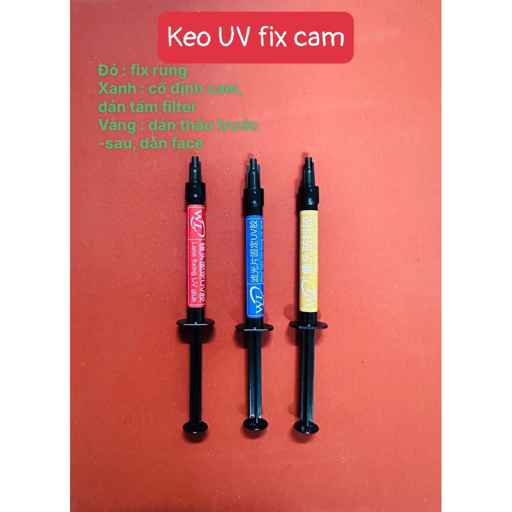 Bộ 3 Tuýp Keo UV chuyên làm Cam
