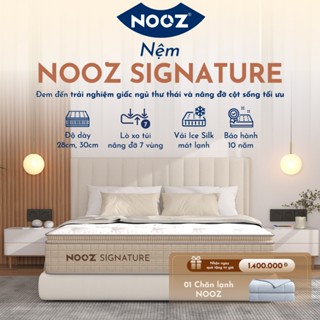 Nệm Foam NOOZ Signature Đệm Cao Su Thiên Nhiên Và Lò Xo Túi Nâng Đỡ 7 Vùng Cơ Thể NOOZ Home Goods