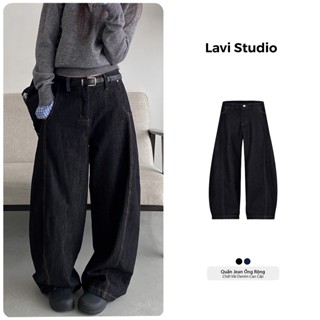 Quần Jean Ống Rộng Form Thụng Nam Nữ Lavi Studio Denim/ Cage Unisex