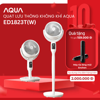  Quạt đứng AI AQUA lưu thông không khí ED1823T W  - Điều khiển giọng nói - B H 12 Tháng Chính Hãng 