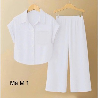  Bộ Đũi Nữ Tay Cộc Quần Dài Chất Liệu Đũi Tơ Cao Cấp full sz 40-75kg- sang chảnh 