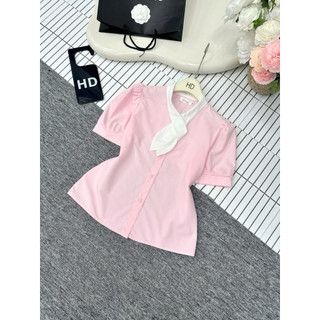 Áo sơ mi cổ nơ