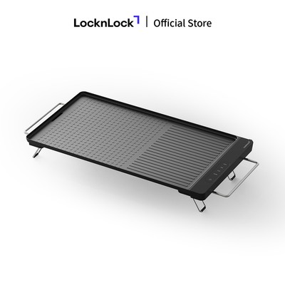 Bếp nướng điện cao cấp LocknLock Premium electric grill EJG311BLK, công suất 1300W - Màu đen