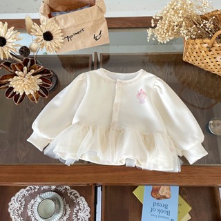  Áo nỉ dài tay cho bé gái 10-25kg kiểu dáng tiểu thư xinh xắn phù hợp mùa thu 