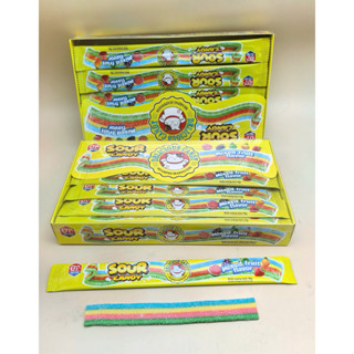 Hộp 30 gói kẹo dẻo chua bọc đường siêu ngon cho bé