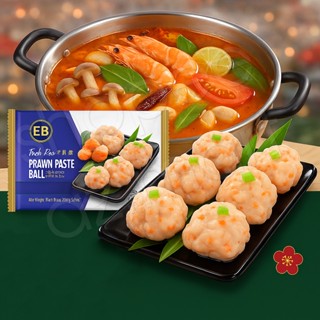 EB Tôm Viên Trứng Cá Malaysia Fish Roe Prawn Paste Ball Thả Lẩu