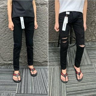  Quần jean bò nam Purple đen trơn nhăn sóng đính 4 cúc tem mác lụa - quần trơn đi học đi chơi 