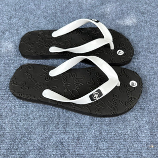  Dép tông nam D.C phiên bản dập nổi đế cao su cứng chống xẹp dép kẹp nam dép lào nam 