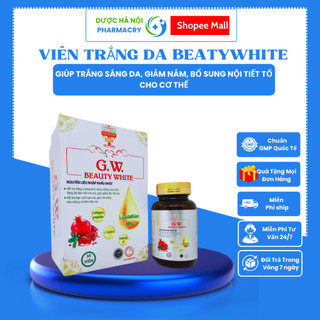 [Chính Hãng] Viên uống trắng da Beutywhite G.W ngăn ngừa lão hoá làm mờ nám tàn nhang giảm nếp nhăn