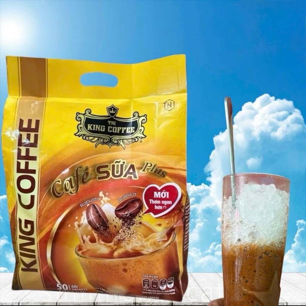 King Coffee cà phê hòa tan plus túi 50 gói