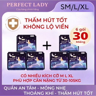 (MUA 3 TẶNG 3) (30 Miếng) Băng vệ sinh dạng quần PERFECT LADY Thấm Hút Tốt, Chống Tràn